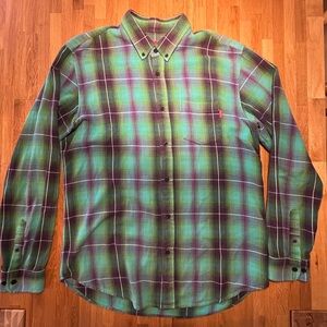 Supreme Flannel Shirt Green
